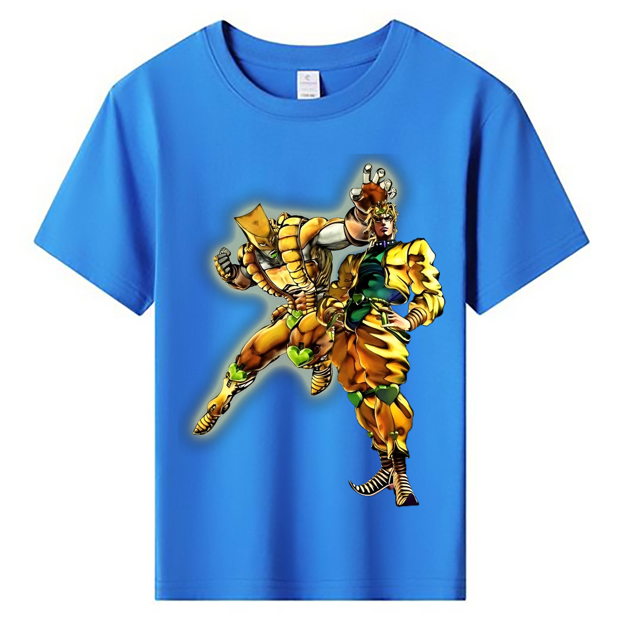 （画像用） ジョジョの奇妙な冒険 ディオ?ブランドー JoJo's Bizarre Adventure Dio Brando 綿100％キッズTシャツ（フロントプリント）